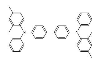 N,N'-diphenyl-N,N'-bis(2,4-dimethylphenyl)-(1,1'-biphenyl)-4,4'-diamine structure
