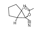 Bicyclo[3.1.0]hexane-6-carbonitrile, 6-(acetyloxy)-, (1-alpha-,5-alpha-,6-ba-)- (9CI) Structure