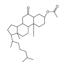 3β-Acetoxy-5α-cholestan-6-one结构式