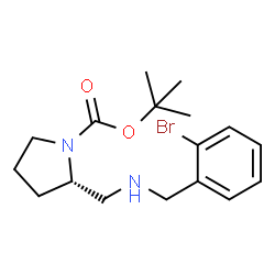 (S)-1-BOC-2-[(2-BROMO-BENZYLAMINO)-METHYL]-PYRROLIDINE Structure