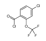 4-chloro-2-(trifluoromethoxy)benzoyl chloride Structure