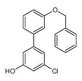3-chloro-5-(3-phenylmethoxyphenyl)phenol Structure