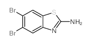 2-氨基-5,6-二溴苯并噻唑结构式