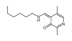 4-[(hexylamino)methylidene]-2,5-dimethylpyridin-3-one Structure