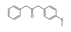 1-(P-METHYLTHIOPHENYL)-3-PHENYL-2-PROPANONE Structure