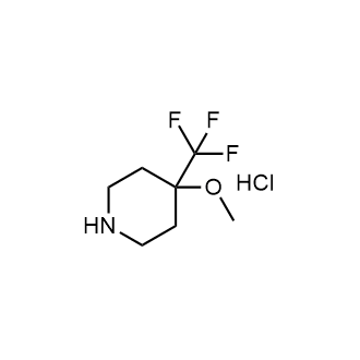 4-甲氧基-4-(三氟甲基)哌啶盐酸盐结构式