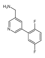 [5-(2,5-difluorophenyl)pyridin-3-yl]methanamine Structure