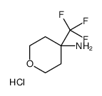 4-(三氟甲基)四氢-2H-吡喃-4-胺盐酸盐结构式