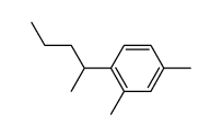 2,4-dimethyl-1-(1-methyl-butyl)-benzene Structure