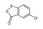 5-chloro-1,2-benzodithiol-3-one结构式