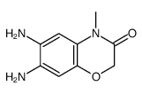 6,7-diamino-4-methyl-1,4-benzoxazin-3-one结构式