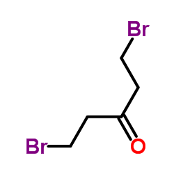 1,5-dibromo pentan-3-one Structure