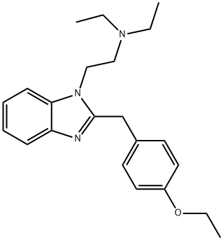 1H-Benzimidazole-1-ethanamine, 2-[(4-ethoxyphenyl)methyl]-N,N-diethyl- Structure