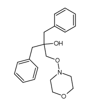 N-[(2-benzyl-2-hydroxy-3-phenylpropyl)oxy]morpholine结构式