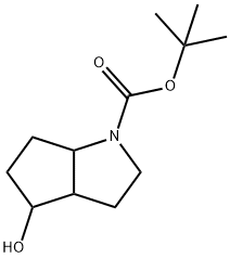 4-羟基-八氢环戊基[B]吡咯-1-羧酸叔丁酯结构式