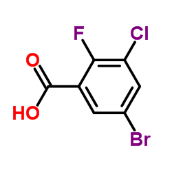 5-Bromo-3-chloro-2-fluorobenzoicacid Structure