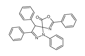 1,3,4,7-tetraphenyl-8-oxa-1,2,6-triazaspiro[4.4]nona-2,6-dien-9-one Structure