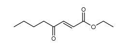 ethyl (E)-4-oxo-2-octenoate结构式