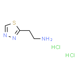 2-(1,3,4-噻二唑-2-基)乙胺二盐酸盐结构式