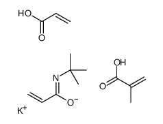 potassium,N-tert-butylprop-2-enamide,2-methylprop-2-enoic acid,prop-2-enoate Structure