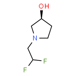 (S)-1-(2,2-二氟乙基)吡咯烷-3-醇结构式