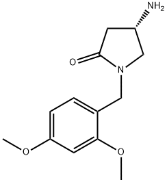 (S)-4-氨基-1-(2,4-二甲氧基苄基)吡咯烷-2-酮结构式
