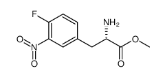 L-4-fluoro-3-nitrophenylalanine methyl ester结构式