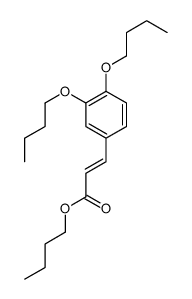 butyl 3-(3,4-dibutoxyphenyl)prop-2-enoate结构式