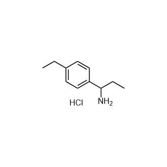 1-(4-Ethylphenyl)propan-1-amine hydrochloride Structure