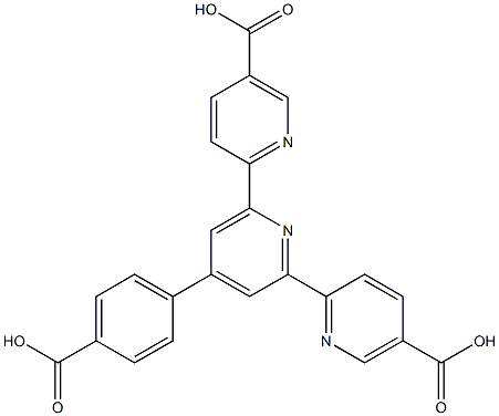 4'-(4-carboxyphenyl)-[2,2':6',2''-terpyridine]-5,5''-dicarboxylic acid Structure