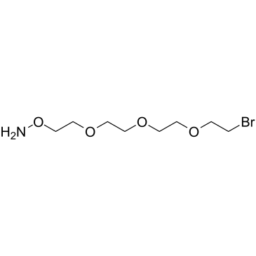 Aminooxy-PEG3-bromide结构式
