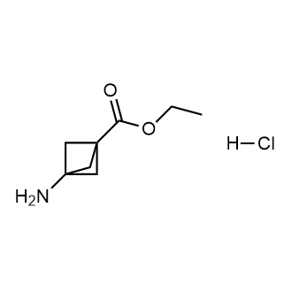 3-氨基双环[1.1.1]戊烷-1-甲酸乙酯盐酸盐结构式