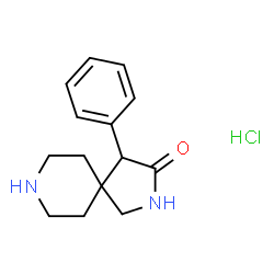 4-苯基-2,8-二氮杂螺[4.5]癸-3-酮盐酸盐结构式