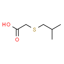 [(2-Methylpropyl)thio]acetic acid structure