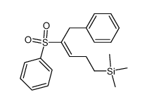 (E)-trimethyl(5-phenyl-4-(phenylsulfonyl)pent-3-en-1-yl)silane Structure