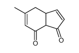 3a,7a-Dihydro-5-methyl-1H-indene-1,7(4H)-dione结构式