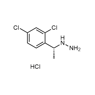 (R)-(1-(2,4-Dichlorophenyl)ethyl)hydrazine hydrochloride Structure