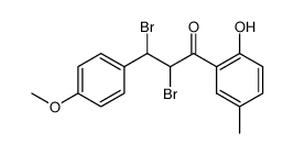 2'-hydroxy-4-methoxy-5'-methylchalcone dibromide结构式
