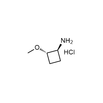 (1S,2S)-2-methoxycyclobutan-1-amine hydrochloride Structure