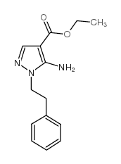 5-氨基-1-苯乙基吡唑-4-甲酸乙酯图片