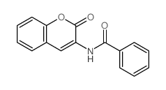 N-(2-oxochromen-3-yl)benzamide结构式