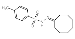 Benzenesulfonic acid,4-methyl-, 2-cyclooctylidenehydrazide Structure