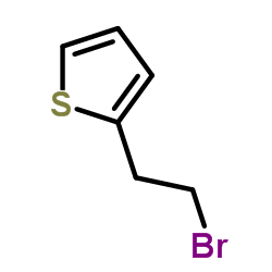 2-(2-溴乙基)噻吩结构式