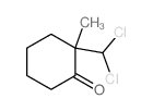 2-(dichloromethyl)-2-methylcyclohexan-1-one结构式