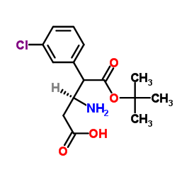 (S)-3-((叔丁氧基羰基)氨基)-4-(3-氯苯基)丁酸结构式