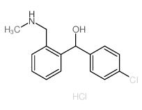 Benzenemethanol, a-(4-chlorophenyl)-2-[(methylamino)methyl]-,hydrochloride (9CI) structure