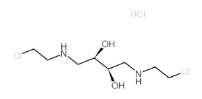 2,3-Butanediol,1,4-bis[(2-chloroethyl)amino]-, hydrochloride (1:2), (2R,3R)-rel- Structure