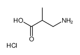 rac-3-Aminoisobutyric Acid Hydrochloride Structure