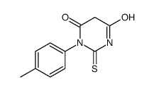 1-(4-methylphenyl)-2-sulfanylidene-1,3-diazinane-4,6-dione Structure