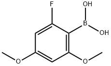 (2-氟-4,6-二甲氧基苯基)硼酸结构式